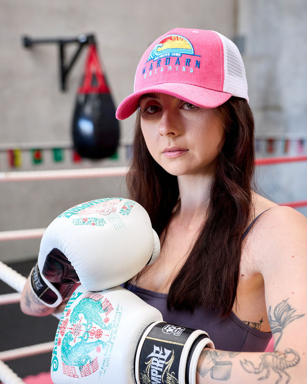 Trucker Hat - Mesh - Blue, Black & Pink